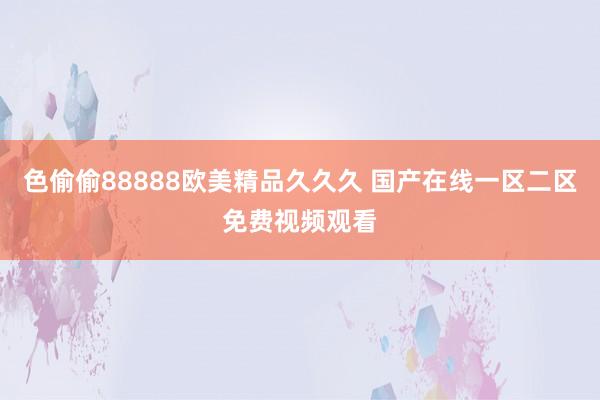 色偷偷88888欧美精品久久久 国产在线一区二区免费视频观看