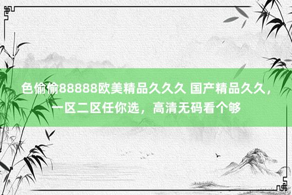 色偷偷88888欧美精品久久久 国产精品久久，一区二区任你选，高清无码看个够