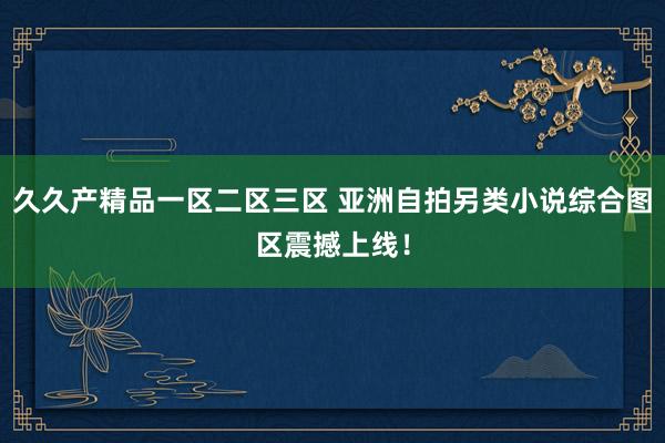 久久产精品一区二区三区 亚洲自拍另类小说综合图区震撼上线！